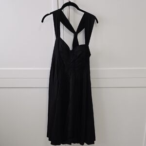 French Connection Black Backless Dress